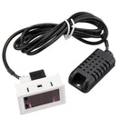 W2026C DC 12V 10A Digital Hygrometer Humidity Meter with Red/Blue LED Display Hygrometer Adjustable Humidity Controller Sensor Switch