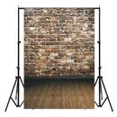 5X7FT Retro Brick Wall Floor Photography Backdrop Background Studio Prop
