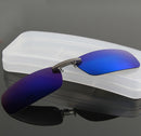 Polarized Clip On Sun Glassess Sun Glassess Driving Night Vision Lens For Plastic Frame Glasses
