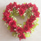 6 Colors Simulation Flower Heart Wreath Artificial Rose Heart Garland Home Wedding Decor