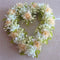6 Colors Simulation Flower Heart Wreath Artificial Rose Heart Garland Home Wedding Decor