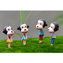4 Piece Micro Landscape Resin Bonsai Fairy DIY Garden Decor Lovely Monkey