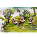 3pcs Mini Resin House Micro Landscape Garden DIY Ornaments Decoration