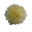 8Inch Tissue Paper Pom Pom Flower Ball Wedding Party Birthday Supplies Hanging Decor Pale Yellow