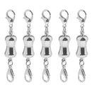 5pcs Silver Plated Magnetic Lobster Clasp For Jewelry Necklace Bracelet DIY