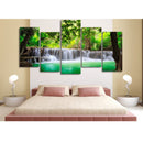 5-Panel Canvas Wall Artwork Paintings Waterfall Print Picture Set 20*40/55cm