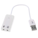 3.5mm Microphone Earphone Socket USB 2.0 Sound Card Speaker Audio Adapter