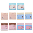 10 Pack Cute Cartoon Sticky Note Memo Pad Bookmark Marker Korean Stationery