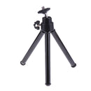 360 Rotation Mini Tabletop Extendable Tripod Stand For Phone Camera Black