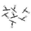 7 Pieces Fishing Crimp Swivels Cross-line Crane Swivel Tackle Connector Fishing Accessories 1