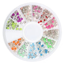 500pcs 3D Nail Art DIY Glitter Decoration Square Rivet Shaped