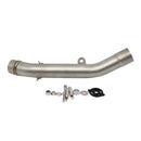 MMotorcycle Connecting Mid Link Pipe Slip on Exhaust for Kawasaki Z800 2013-2016