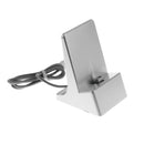 Unviersal Smart Phone Magnetic Charger Dock Station Cradle Charging Socket For Samsung S8 S7 iPhone 7 8 X Silver