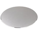 Round Gaming Mouse Pads/Extended Office Desk Mat for Trackbal Mouse Silver