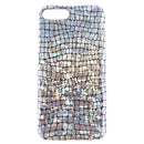 Glitter Silver Holographic Crocodile Pattern Phone Back Cover Case for iPhone 7Plus