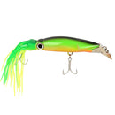 New Octopus Squid Skirt Fishing Bait Lure 24 X 3cm Large Bait - Green