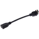 HDMI 90 Degree Male to Female Connector Cable for 1.4 TV HDTV 15cm Black
