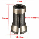 1Piece 1/4'' 6.35mm Alloy Collet Chuck Adapter For Trimming Engraving Machine