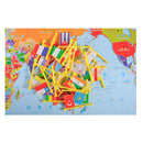 World Map Puzzle Game For Kids Toddler, World Map And National Flags Match
