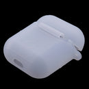 Silicone Shockproof Bumper Case Skin & Ear Loop Strap for AirPods Headsets Wireless Charger Box Clear