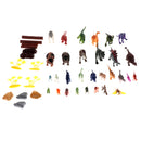 44 Pieces of Realistic Dinosaur Model Figures with a Storage Box, T-rex, Triceratops, Stegosaurus