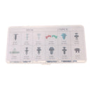 170 Pieces Car Push Pin Rivet Clips with Case for Toyota Honda Buick BMW