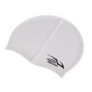 Adult High Stretch Waterproof Silicone Swim Cap Hat Gray