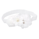 White Flower Baby Girls Headband Photography Props Hair Band