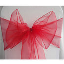 Sweet Cute Organza Chair Cover Bow Sashes Ribbons Wedding Party Birthday Banquet Decor Rosy
