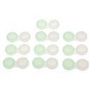 Set Of 10PCS Compact Portable Contact Lens Case Storage Box Organizer Travel Accessory Green Transparent