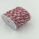 10M Roll Of Paper Rope Cord String For Craft Wrapping Gifts Package Decoration Decor Red White