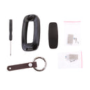 Premium Aerospace Aluminum Car Key Cover With Key Chain for Nisan Venucia T90 Grey
