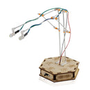 DIY Assembled Wooden Base LED Night Light Children Scientific Technology Toy