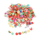Pack of 1000 3D Nail Art Cane Slices Polymer Clay Stickers Tips DIY Decors
