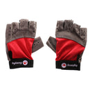 Cycling Bike Non-slip Half Finger Gloves Sports Short Gloves Summer Breathable Short Gloves Red