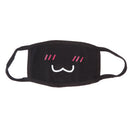 Unisex Antidust Mask Muffle Mask Cute kaomoji Emoticon Mouth Mask Shy Mouth