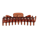 Resin Large Hair Clamp X Claw Clip Women Girl Hair Accessory Brown
