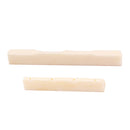 Acoustic Ukulele Mini Guitar Bridge Saddle Nut Set Natural Cattle Bone