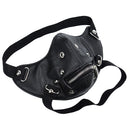 Leather River Half Face Sports Motorcycle Biker Cosplay Wind Protective Mask