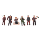 1/87 Scale Resin People Figure Model - Assorted Hunter for Train Roadway Scenery Decoration