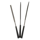 3 Pieces Mini Needle Rasp Set Assorted Rasp Model Plastic Grinding Tool Flat Round Triangle