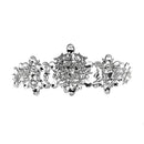 Elegant Wedding Bridal Silver Crystal Rhinestone Prom Party Hair Tiara Crown Veil Headband Silver