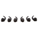 3Pairs Silicone Ear Buds Tips Hook For Beats Tour 2.0 Tour 2 Earphone Black