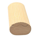 Wood Grain Pattern Wrapped Hard Eyeglass Case Reading Glasses Sunglasses Storage Box with Microfiber Cloth