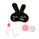 Cute Rabbit Shape Travel Contact Lens Case Pocket Size Storage Holder Container, Random Color