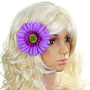 Women Girls Ladies Fashionable African Daisy Hair Flower Wedding Prom Beach Party Accessory Purple