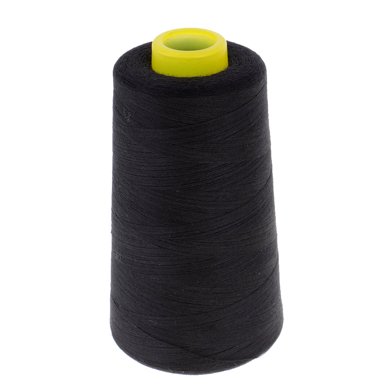 1 Spool Polyester Sewing Thread for Upholstery Leather Canvas Beading Black