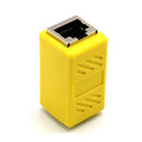 Cat5 Cat6 Cat7 RJ45 Lan Network Ethernet Cable Extender Joiner Adapter Coupler Connector 8P8C Straight Female to Female Yellow