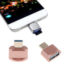 USB 3.1 Type-C Male to USB Female Adapter Connector Adapter for PC Rose Gold
