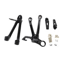 Left & Right Rear Foot Peg Assembly Replacement for Suzuki GSXR1000 2005-2006 Black